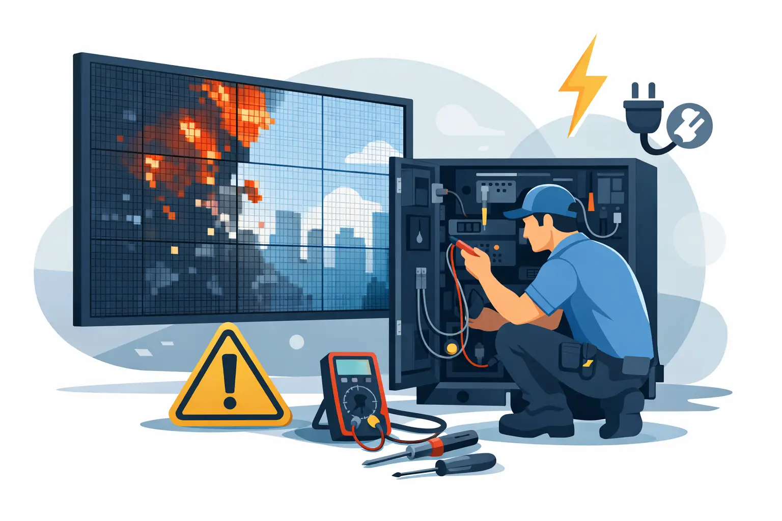 How to Repair LED Cabinet Power Failures