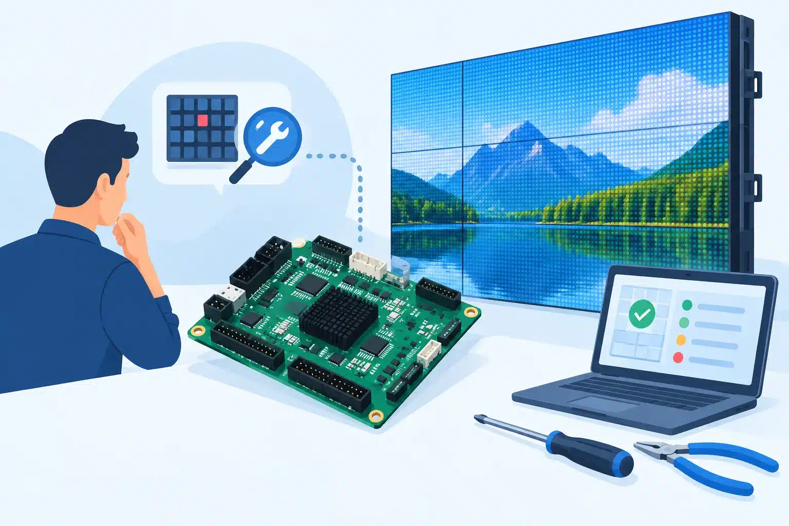 Receiving Card Troubleshooting Guide for LED Walls