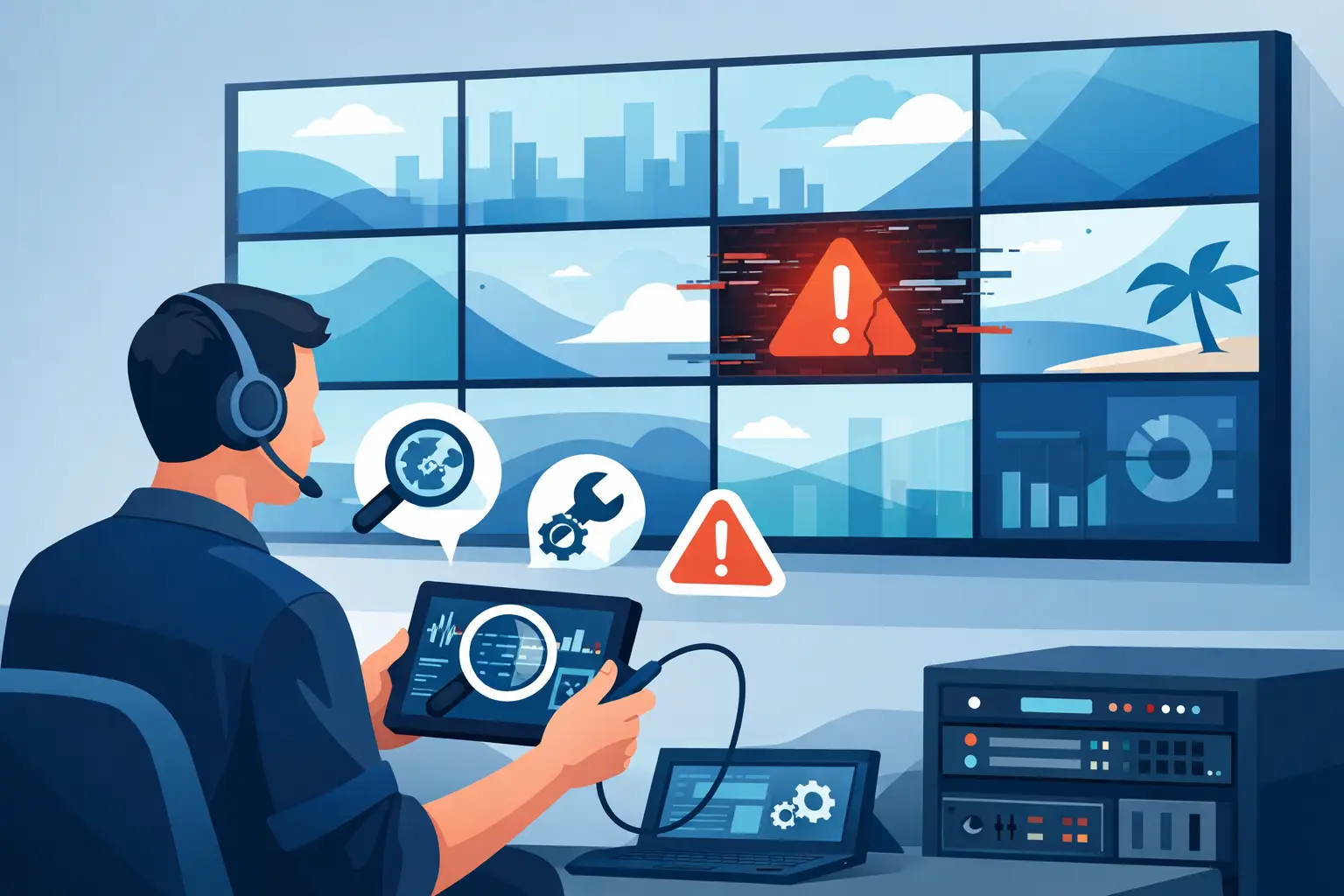 Video Wall Diagnostics Find the Real Failure