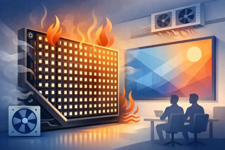 Why LED Panels Overheat in Professional Displays